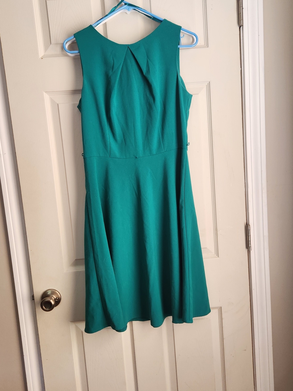 Sleeveless Teal A-Line Dress